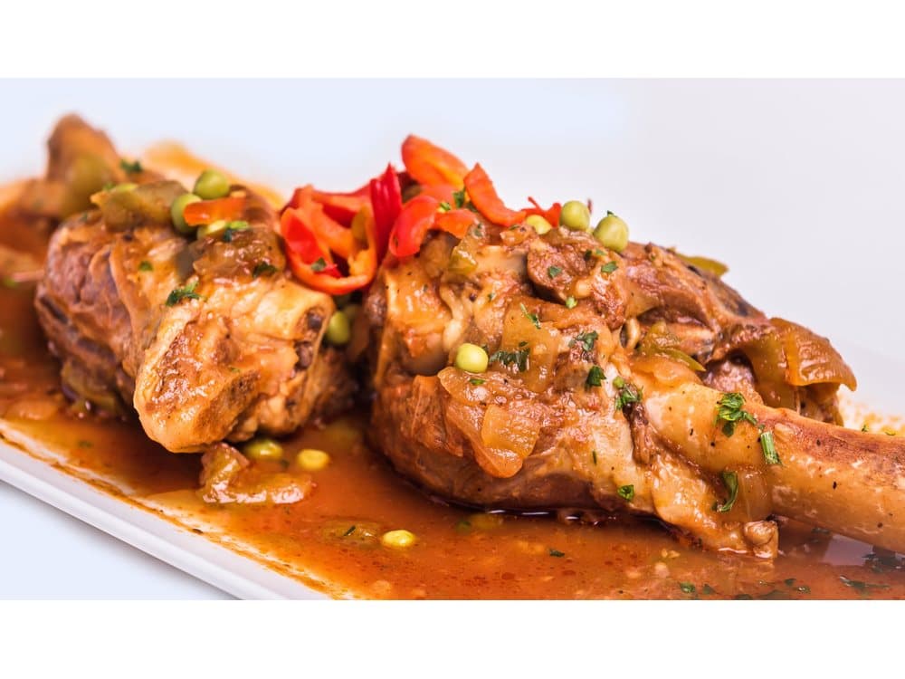 Wednesday — Carnero — Lamb shank in creole sauce