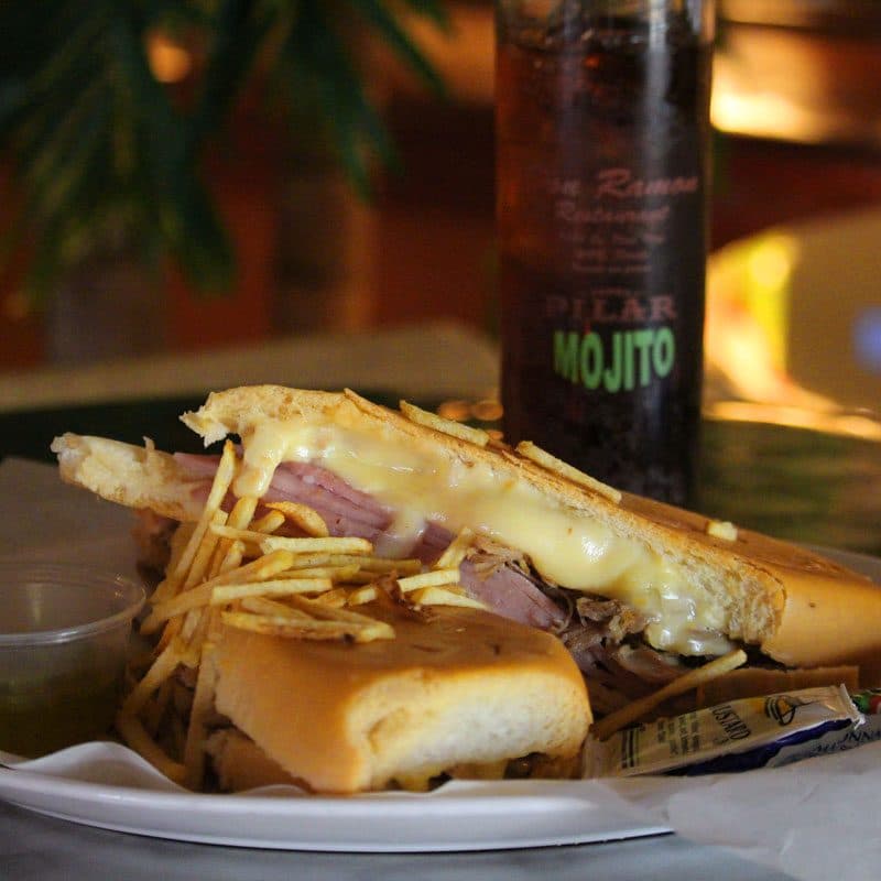 The Don Ramon Cubano with plantain chips