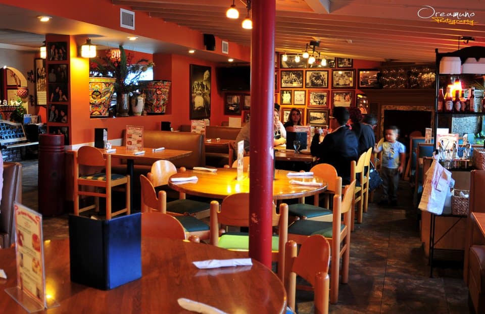 The front of the main dining room